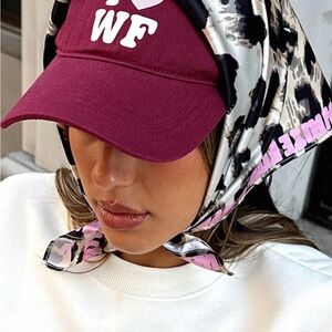 White Fox Burgundy Cap